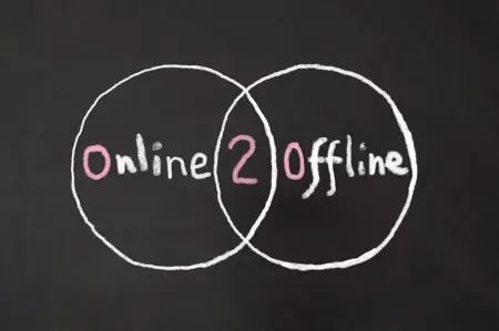 Van online bezoek naar offline aankoop